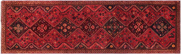 handmade Traditional Tabriz Red Blue Hand Knotted RUNNER 100% Wool Pile area rug 3x10